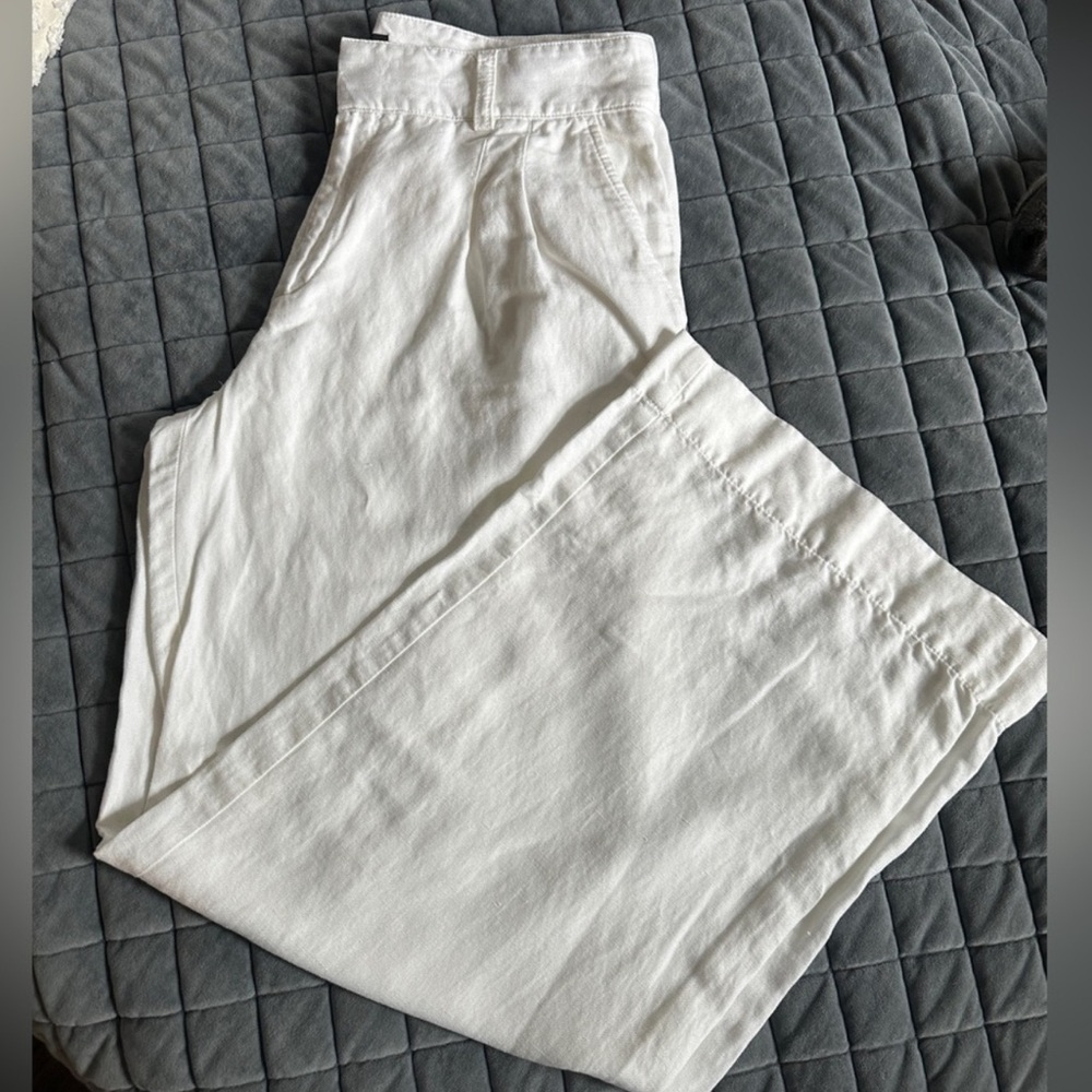 Banana Republic Wide Leg Linen Pant 12L